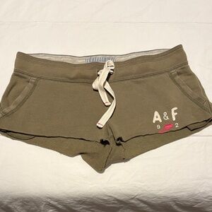 Abercrombie & Fitch Greenish/Khaki Athletic Shorts